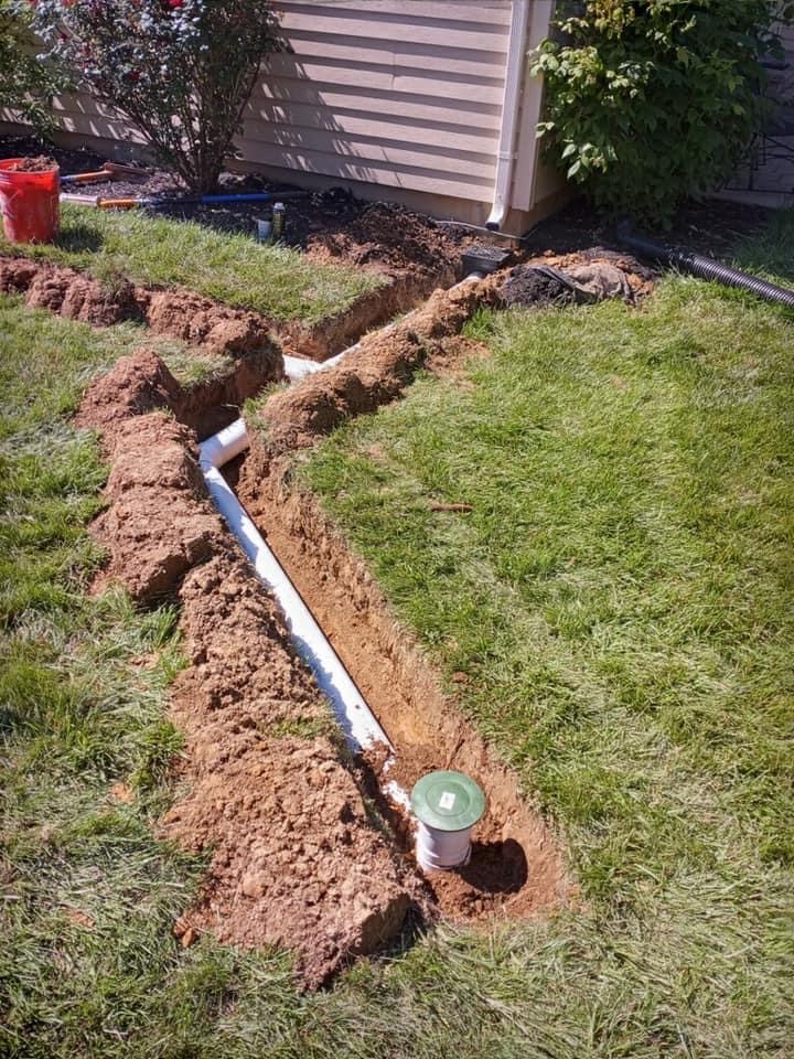 installing drainage pipe | once & done | once & done