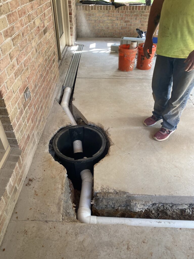 new french drain install | once & done